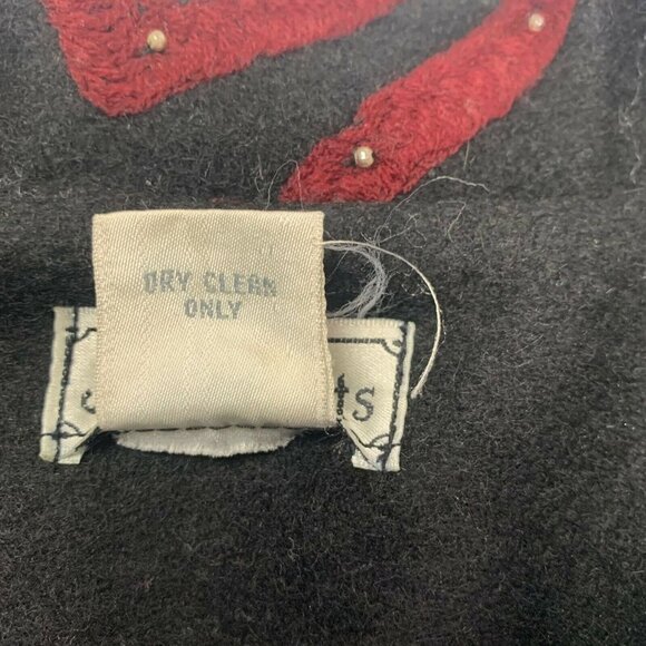 JA Resorts Abstract Women’s Small Mixed Media Wool Coat Embellished Vintage - Picture 11 of 11